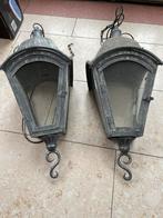 Zinken hanglampen bedraad 2stuks, Ophalen of Verzenden, Zo goed als nieuw