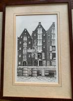 Hette de Jong - Brouwersgracht Amsterdam, Antiek en Kunst, Kunst | Tekeningen en Foto's, Ophalen of Verzenden