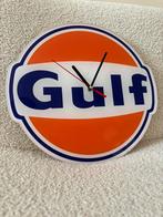 Originele Gulf klok, Verzamelen, Ophalen, Zo goed als nieuw, Reclamebord