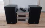 Yamaha Microset CDX-E100 Radio CD-speler en speakers, Ophalen of Verzenden, Zo goed als nieuw, Cd-speler, Microset