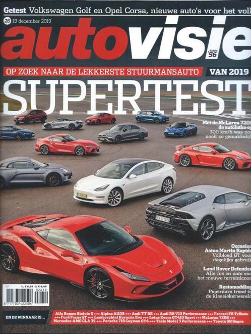 Autovisie 26 2019 : Toyota GR Supra - Alpine A110 - Porsche, Boeken, Auto's | Folders en Tijdschriften, Gelezen, Algemeen, Ophalen of Verzenden