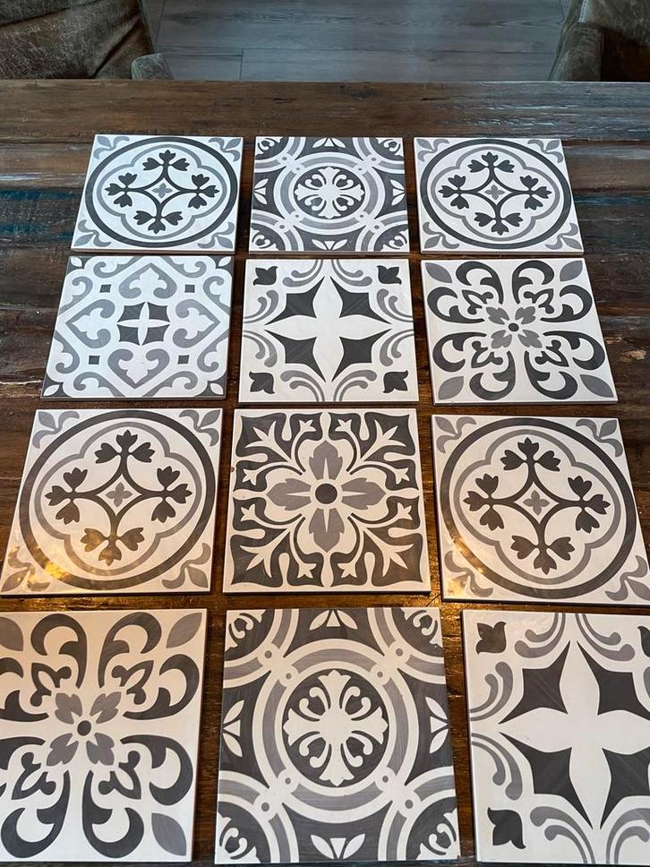 10m2 Portugese tegels, 20x20, handgemaakt, Doe-het-zelf en Verbouw, Tegels, Nieuw, Wandtegels, Keramiek, 20 tot 40 cm, 20 tot 40 cm