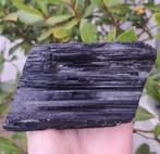 Prachtige ruwe Zwarte Toermalijn edelsteen mineralen stenen, Ophalen of Verzenden