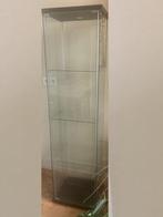 Glazen kast, Huis en Inrichting, Kasten | Vitrinekasten, Ophalen, Minder dan 50 cm, Gebruikt, 150 tot 200 cm