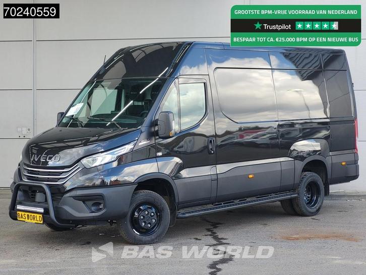 Iveco Daily 35C18 3.0L Black Edition Automaat 2025-Model 180, Auto's, Bestelauto's, Bedrijf, Te koop, Achteruitrijcamera, Airconditioning