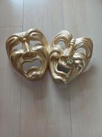 Theater tragedie en komedie masker van papier mache, Ophalen of Verzenden, Zo goed als nieuw
