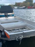 Aluminium Platbodem Boot Qwest Marine + 10pk Yamaha, Ophalen, 10 tot 30 pk, Gebruikt, Aluminium