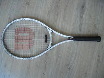 Tennisracket Wilson wit L3 goed bespannen en prima staat beschikbaar voor biedingen