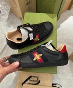 GUCCI GUCCI ACE bee geborduurde mode schoenen mannen zwart, Zwart, Nieuw, Ophalen of Verzenden, Sneakers of Gympen