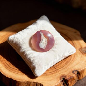 Lila Sulemani Agaat Cabochon - Concentrische Ringen beschikbaar voor biedingen