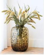 Nieuwe originele Artic Cheetah vaas vase maat L 32,5 x H45, Huis en Inrichting, Overige kleuren, Nieuw, Ophalen of Verzenden, Glas