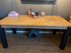 Mooie eikentafel blad met stalen poten, Huis en Inrichting, Tafels | Eettafels, Ophalen, 50 tot 100 cm, Zo goed als nieuw, 150 tot 200 cm