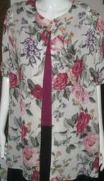 Lange tuniek blouse XL gebloemd, Maat 42/44 (L), Ophalen of Verzenden, Zo goed als nieuw, Overige kleuren