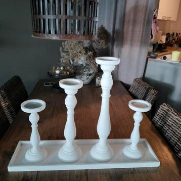 Geweldige houten kandelaar 67x18x50 cm beschikbaar voor biedingen