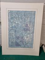 zeefdruk blauw tinten piet zegveld, Ophalen of Verzenden