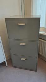Vintage archief ladekast, Huis en Inrichting, Kasten | Ladekasten, Gebruikt, 5 laden of meer, 100 tot 150 cm, Metaal