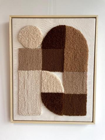 Getufte muurkunst Bauhaus style - 47x59cm beschikbaar voor biedingen