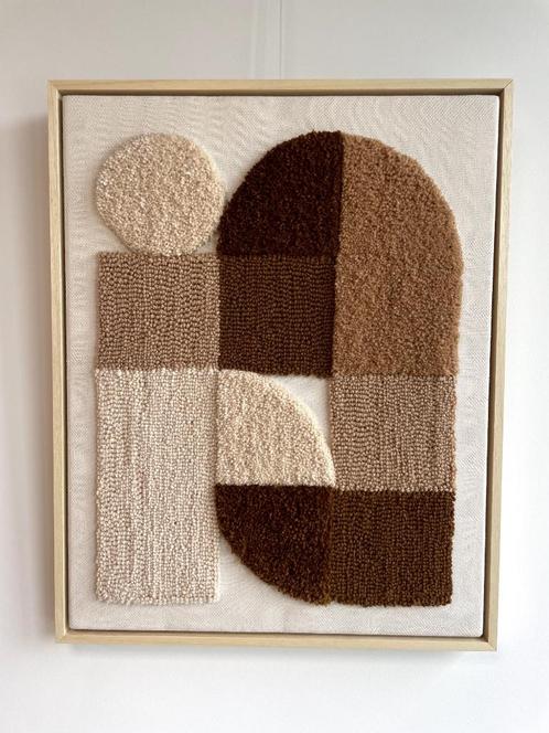 Getufte muurkunst Bauhaus style - 47x59cm, Huis en Inrichting, Woonaccessoires | Schilderijen, Tekeningen en Foto's, Nieuw, Overige typen