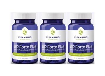 B12 forte plus - Vitakruid - 3x 60 tabletten beschikbaar voor biedingen
