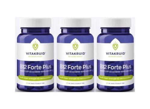 B12 forte plus - Vitakruid - 3x 60 tabletten, Sport en Fitness, Gezondheidsproducten en Wellness, Nieuw, Overige typen, Ophalen of Verzenden