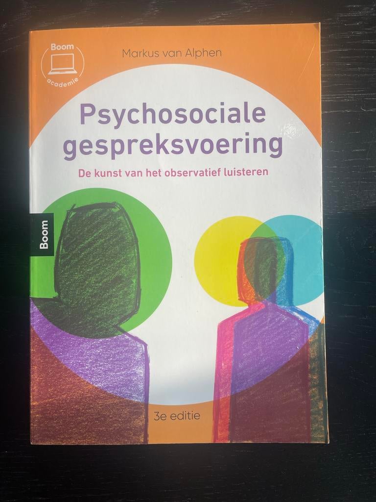 Psychosociale gespreksvoering - Markus van Alphen, Ophalen of Verzenden, Alpha, Zo goed als nieuw, HBO