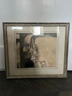 Bezonkenheid, meditatie, vuur - jan toorop, Antiek en Kunst, Ophalen of Verzenden