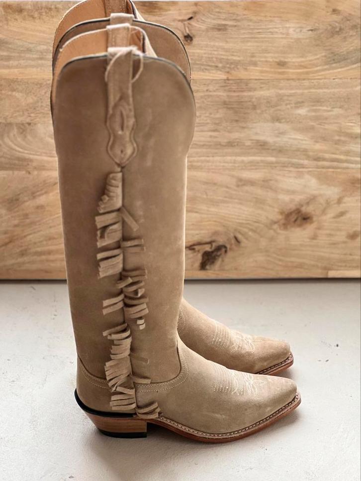 Bootstock cowboylaarzen ruffle HS 38, Kleding | Dames, Schoenen, Nieuw, Hoge laarzen, Bruin, Ophalen of Verzenden