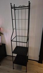 Zwart metalen badkamer meubel met glas platen, Ophalen, Zo goed als nieuw, Overige typen