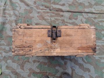 Prachtige Duitse kist WW2 voor MG 1943 beschikbaar voor biedingen