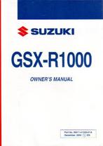 Suzuki GSX R1000 manual handleiding (5615z), Motoren, Handleidingen en Instructieboekjes, Ophalen of Verzenden, Suzuki