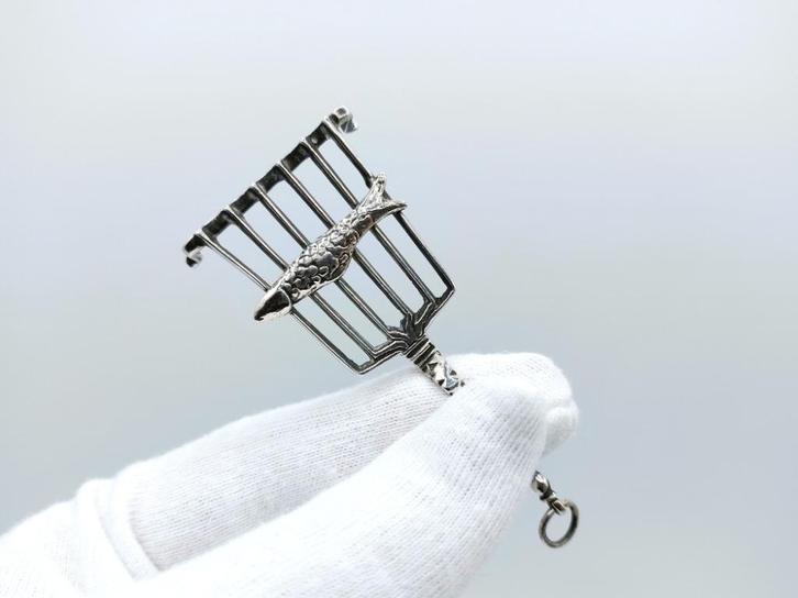 Zilvern vistreeft, Hendrik van der Star, Amsterdam, ca. 1660, Antiek en Kunst, Antiek | Goud en Zilver, Zilver, Verzenden
