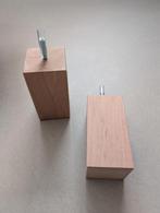 8 st. massief houten meubelpoten - ongebruikt - 12 cm hoog, Ophalen of Verzenden, Nieuw