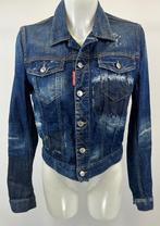DSQUARED2 Blauw destroyed jeans jas  Maat IT 44  - EU 38, Maat 38/40 (M), Blauw, Ophalen of Verzenden, Zo goed als nieuw