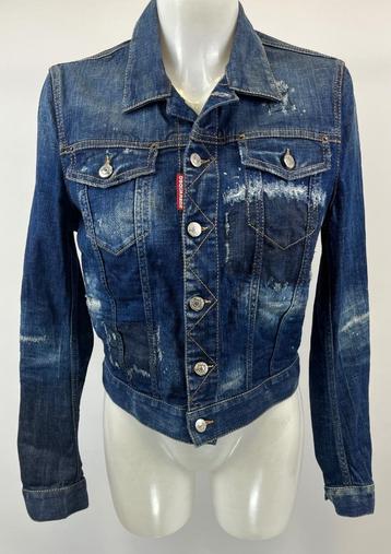 DSQUARED2 Blauw destroyed jeans jas  Maat IT 44  - EU 38 beschikbaar voor biedingen