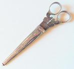 Koopje! Antieke zilveren schaar/met schede, A.Haan, incl ver, Verzenden, Zilver