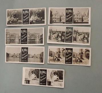 Oude reclame plaatjes Stereo Foto's de Jong's cacao.  beschikbaar voor biedingen