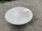 Marmeren tuintafel (was voorheen salontafel voor binnen), Tuin en Terras, Tuintafels, Ophalen, Gebruikt, Rond, Overige materialen