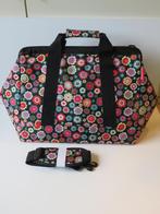 Reisenthell allrounder L reistas happy flower zwart bloemen, 40 tot 60 cm, Zwart, Zo goed als nieuw, 35 tot 55 cm