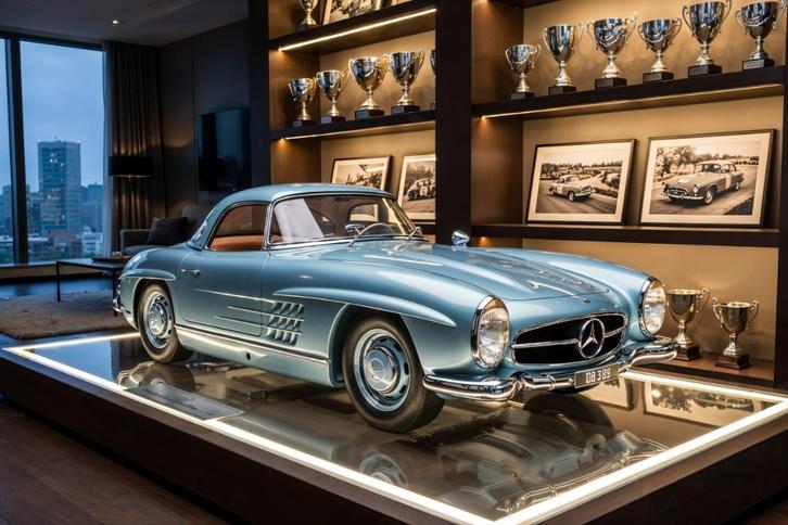 IXO Mercedes 300 SL Roadster bouwpakket 1:8 modelcars24, Hobby en Vrije tijd, Modelauto's | 1:5 tot 1:12, Nieuw, Auto, 1:5 t/m 1:8