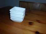 Witte bakjes / schaaltjes 6x, Ophalen of Verzenden, Overige stijlen, Porselein, Schaal of Schalen