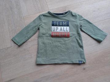 Groen longsleeve baby shirt Terstal - maat 68 beschikbaar voor biedingen