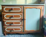 Vintage commode uit 1990, landelijke stijl+mintgroen accent, Zo goed als nieuw, 75 tot 100 cm, Minder dan 50 cm, Commode