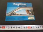 sticker seplex syro auto zijwindschermen, Ophalen, Zo goed als nieuw