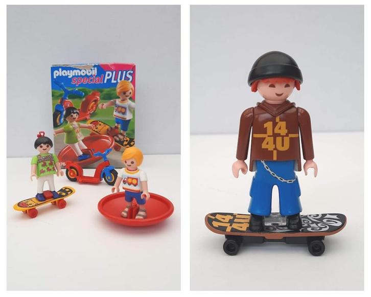 2 Playmobil sets skateboarder 4754 en speeltoestellen 4764, Kinderen en Baby's, Speelgoed | Playmobil, Zo goed als nieuw, Complete set
