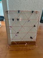 Rosé kleurig ophangbord inclusief clips, Ophalen, Zo goed als nieuw