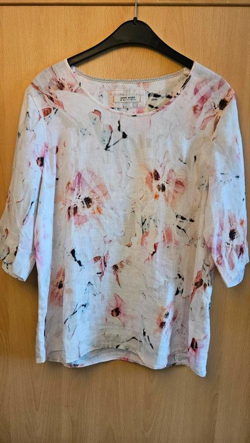 Gerry Weber linnen zomertop, maat 40, NIEUWstaat!, Kleding | Dames, Tops, Nieuw, Maat 38/40 (M), Wit, Korte mouw, Ophalen of Verzenden