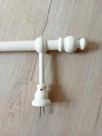 TE KOOP GORDIJNROEDE VAN HOUT, Huis en Inrichting, Ophalen, Wit, 150 tot 200 cm, Zo goed als nieuw