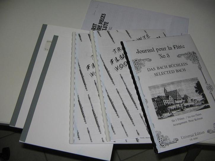 VERSCHILLENDE FLUITBOEKEN te koop, Muziek en Instrumenten, Blaasinstrumenten | Dwarsfluiten en Piccolo's, Zo goed als nieuw, Ophalen of Verzenden