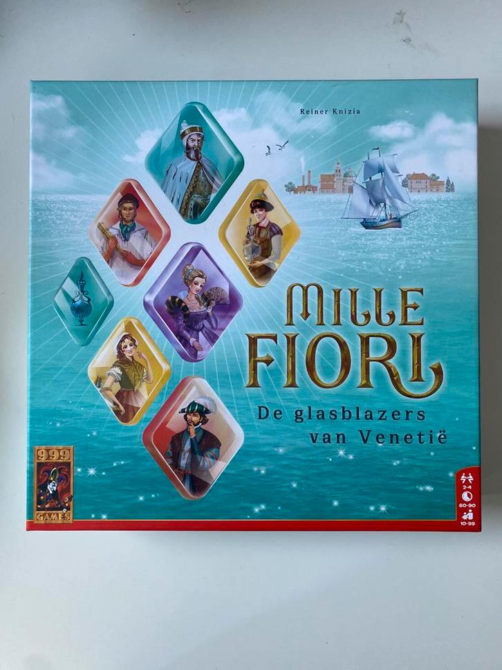 Mille Fiori - De Glasblazers van Venetië, Hobby en Vrije tijd, Gezelschapsspellen | Bordspellen, Zo goed als nieuw, Een of twee spelers