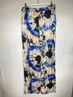 Amaya Amsterdam Abby pants floral blauw creme wijde pijp S, Amsterdamsestraatweg 43 B, 1411AX Naarden, Blauw, Ophalen of Verzenden